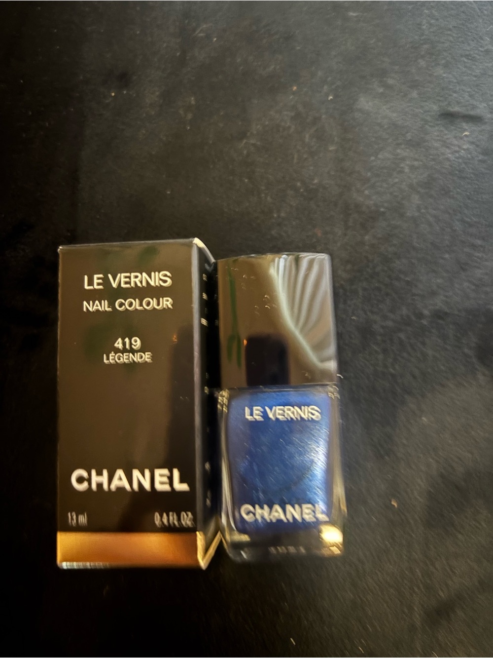 CHANEL Le Vernis Nail Colour 419 Légende - Deep Blue Shimmer